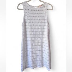 Zara Knit Crochet Dress in White - Size L